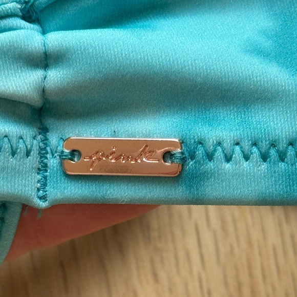 Blue Tie-Dye Women's Swim Top - Picture 5 of 12